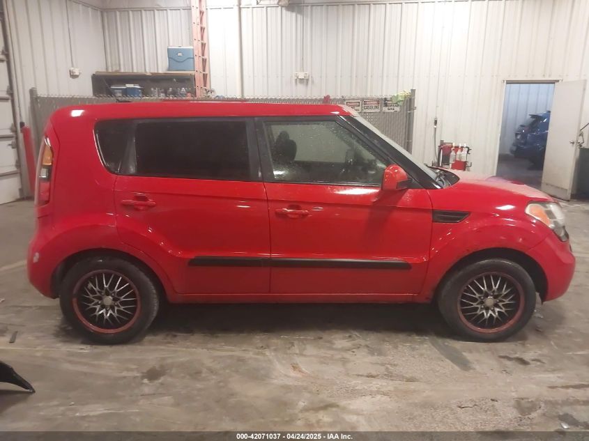 2011 Kia Soul + VIN: KNDJT2A20B7206744 Lot: 42071037