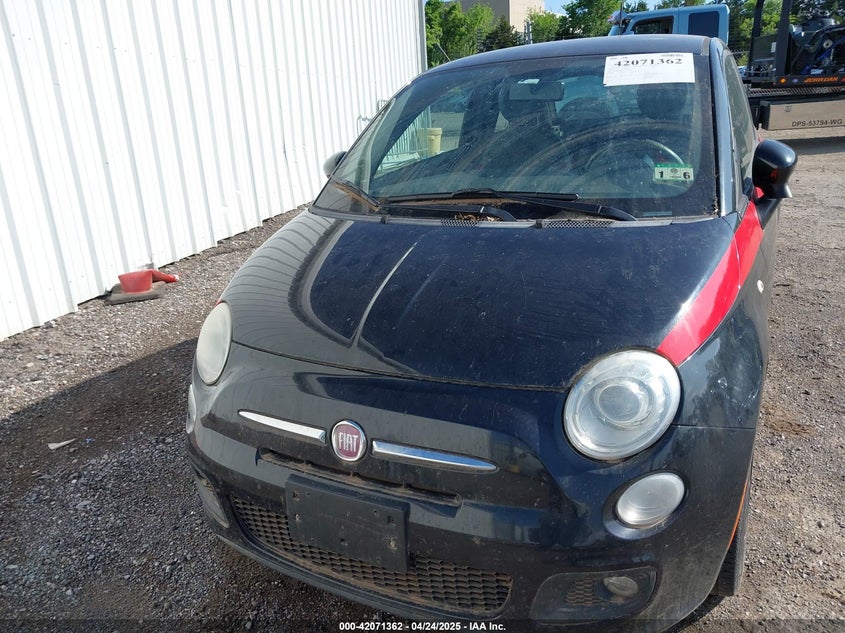 2012 FIAT 500 VIN: 3C3CFFBR5CT371029