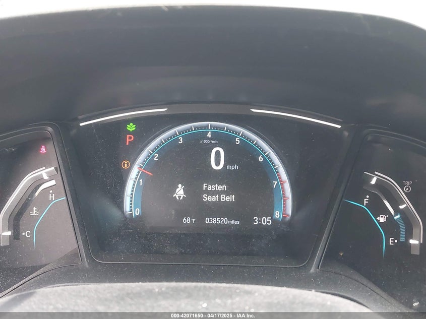 2020 HONDA CIVIC VIN: 2HGFC2F63LH530442