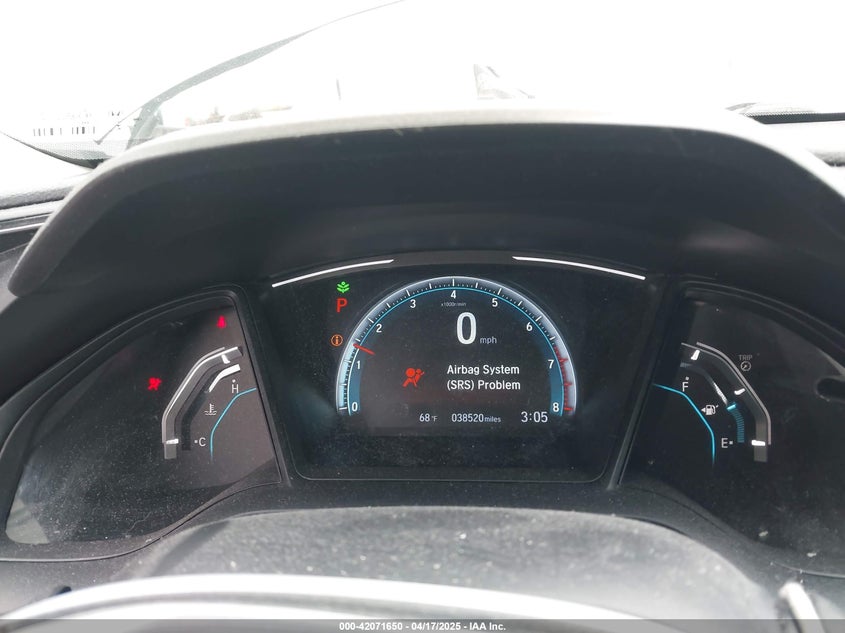 2020 HONDA CIVIC VIN: 2HGFC2F63LH530442