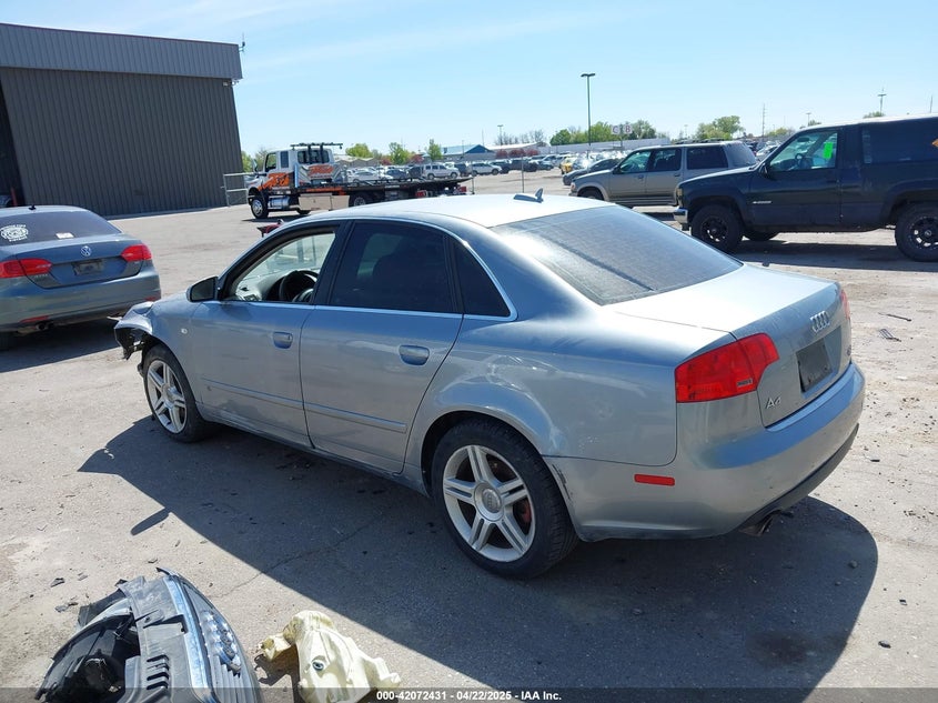 2006 AUDI A4 VIN: WAUDF78E06A256549