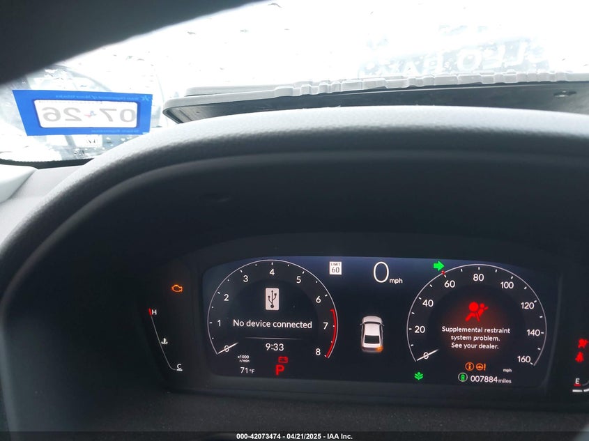 2024 HONDA ACCORD VIN: 1HGCY1F20RA070241