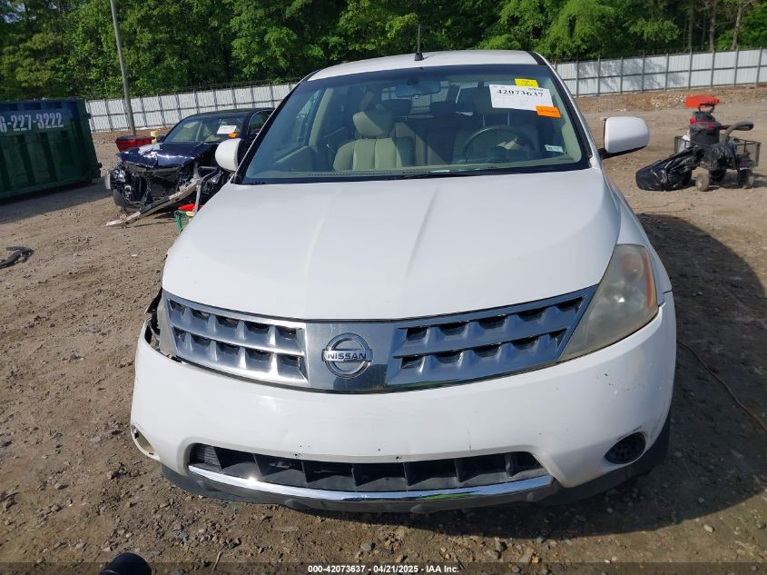 2007 Nissan Murano S VIN: JN8AZ08W77W605258 Lot: 42073637