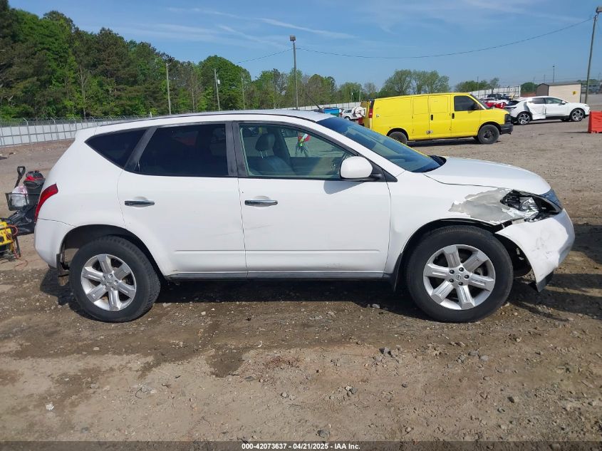 2007 Nissan Murano S VIN: JN8AZ08W77W605258 Lot: 42073637