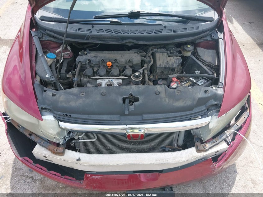2008 HONDA CIVIC VIN: 1HGFA16858L100309