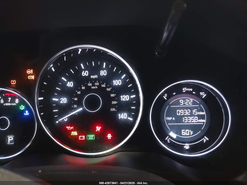 2019 HONDA HR-V VIN: 3CZRU6H38KG713332