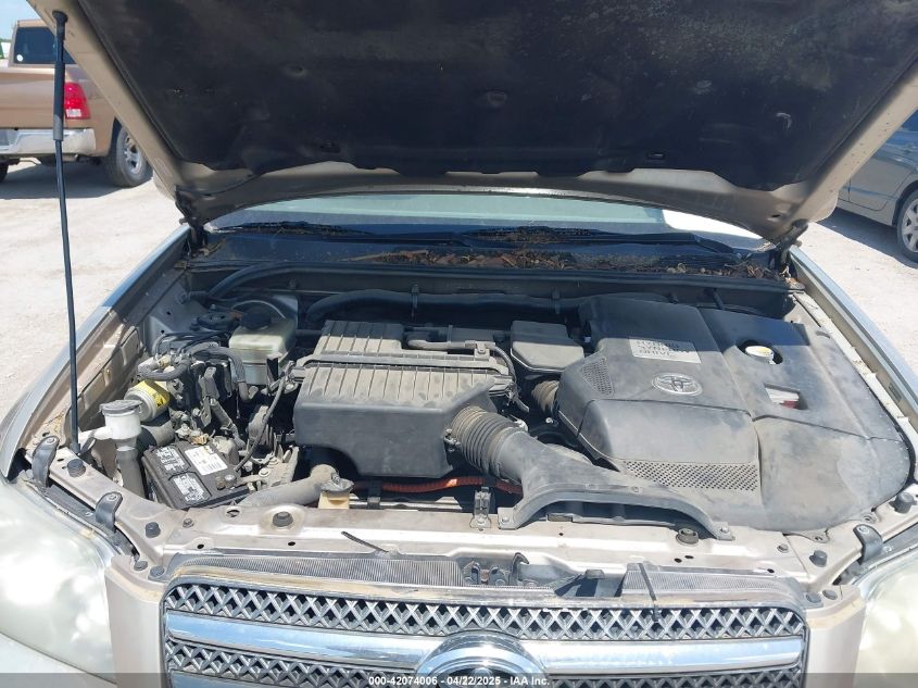 2007 Toyota Highlander Hybrid Limited V6 VIN: JTEDW21A070019124 Lot: 42074006