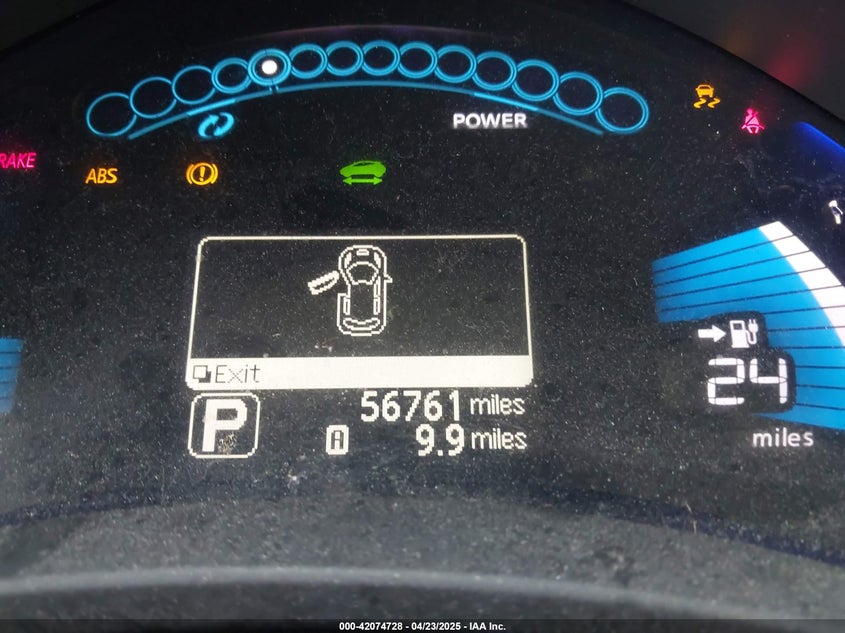2012 NISSAN LEAF VIN: JN1AZ0CP5CT022293