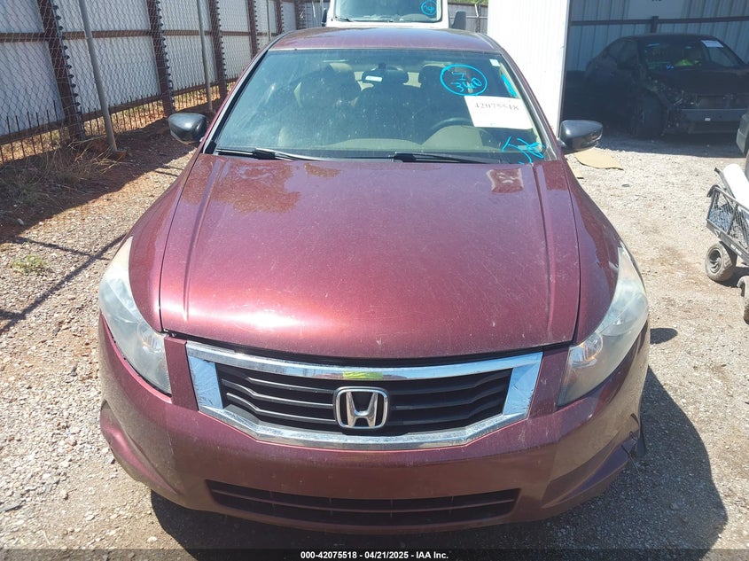 2010 HONDA ACCORD VIN: 1HGCP2F49AA037348