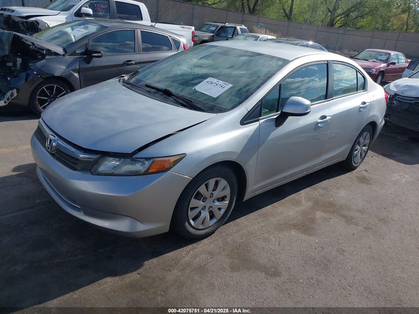 2012 HONDA CIVIC VIN: 2HGFB2F58CH565777