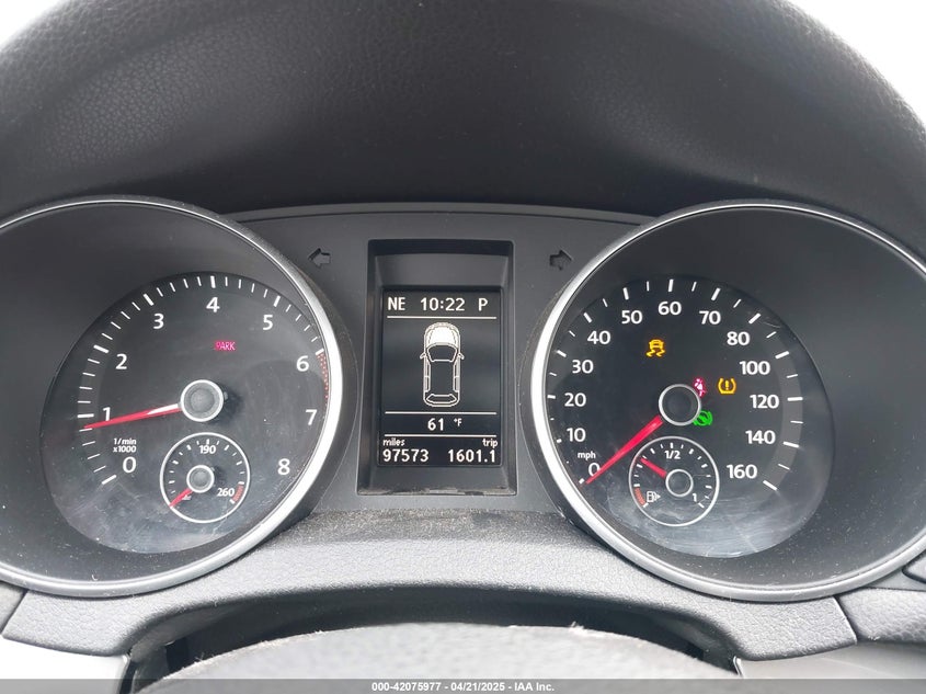 2012 VOLKSWAGEN GOLF VIN: WVWBB7AJ1CW056985