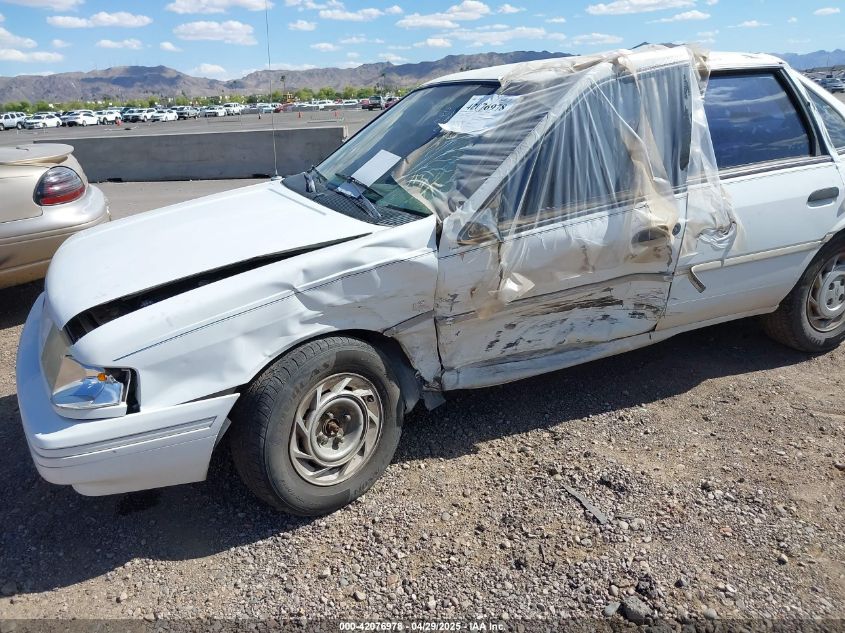 1993 Ford Tempo Gl VIN: 2FAPP36U5PB128805 Lot: 42076978