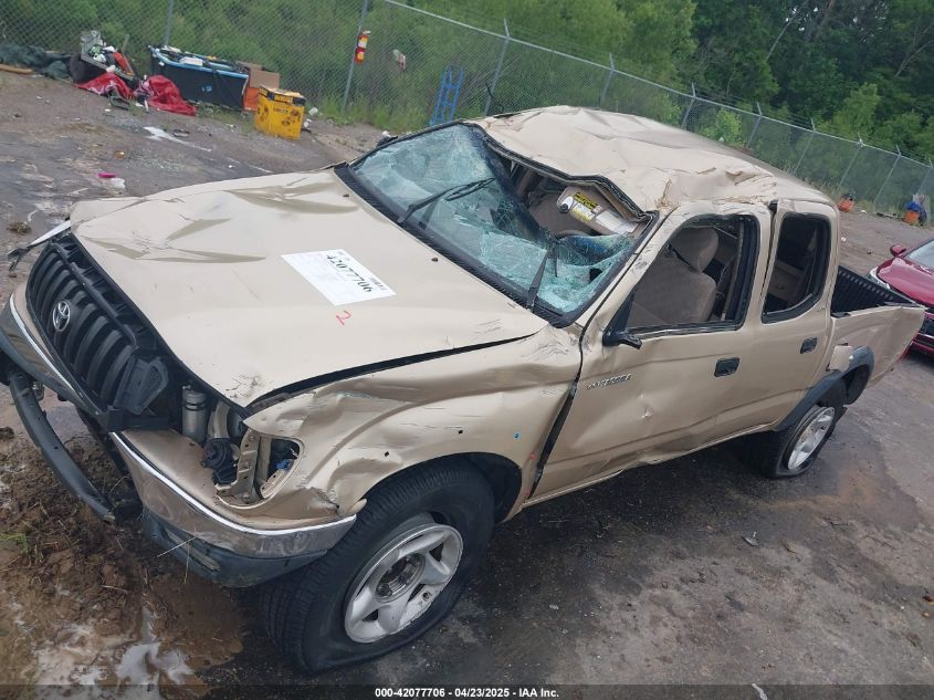 2002 Toyota Tacoma Prerunner V6 VIN: 5TEGN92N12Z885437 Lot: 42077706