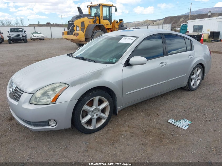 2004 Nissan Maxima 3.5 Se silver sedan gasoline 1N4BA41E34C917290 photo #3