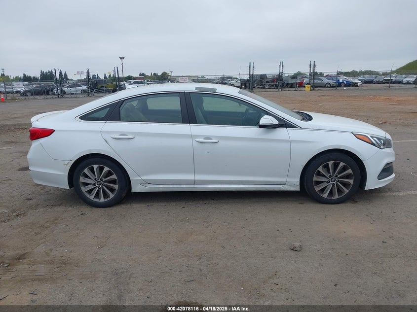 2017 HYUNDAI SONATA VIN: 5NPE34AFXHH450678