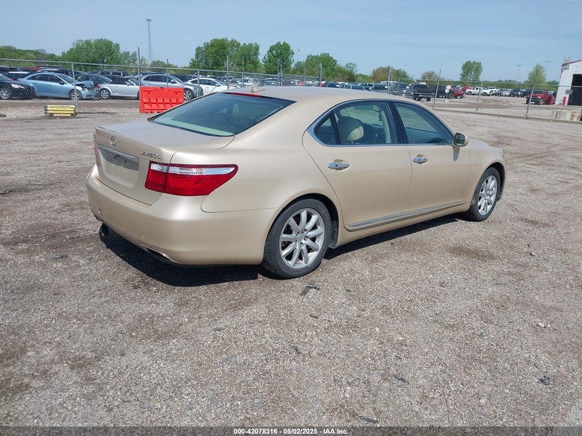 2008 LEXUS LS 460 VIN: JTHGL46F985030541