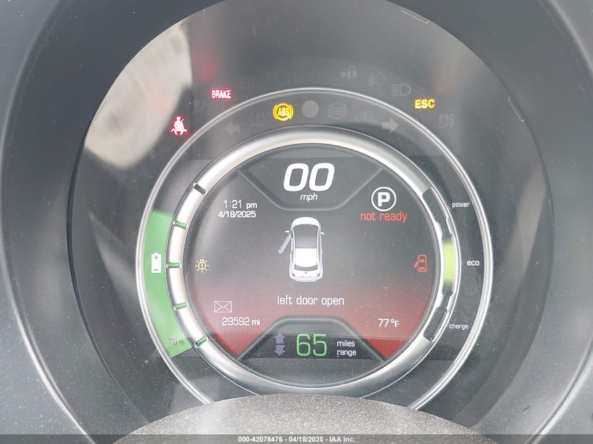 2018 FIAT 500E BATTERY ELECTRIC - 3C3CFFGE9JT425578