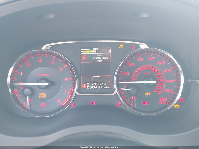 2017 SUBARU WRX VIN: JF1VA1B68H9814680