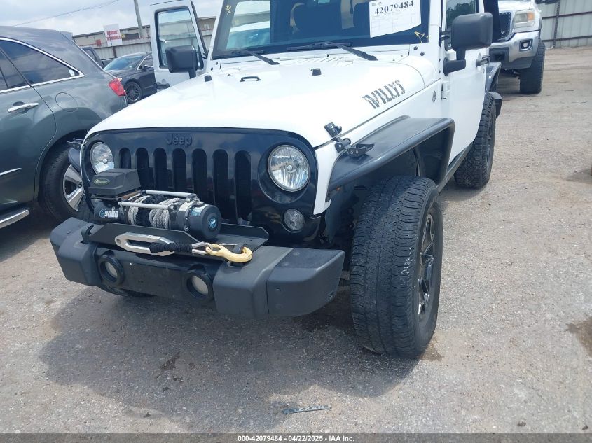 2015 Jeep Wrangler Willys Wheeler VIN: 1C4AJWAG3FL580979 Lot: 42079484