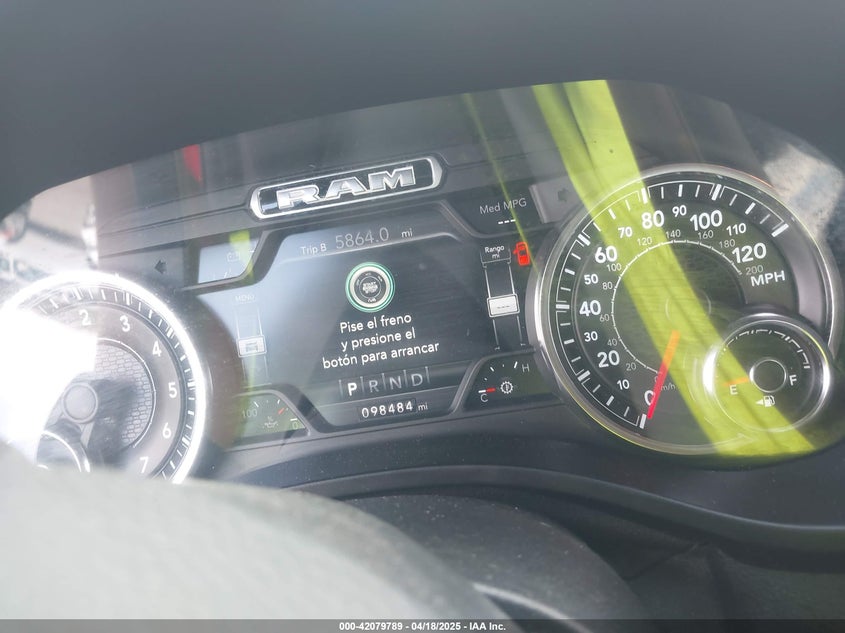 2019 RAM 1500 VIN: 1C6RREMT0KN567823