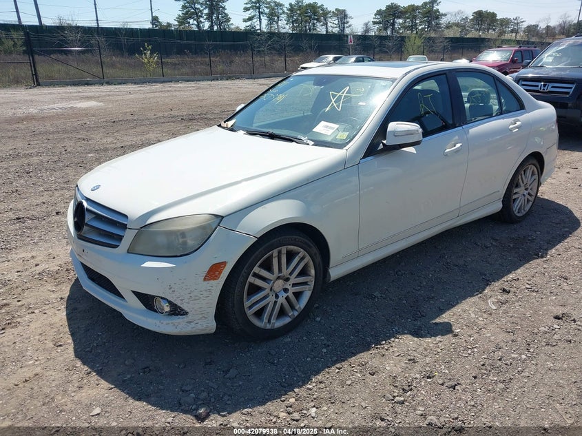 2008 Mercedes-Benz C 300 Luxury 4Matic/Sport 4Matic white sedan gasoline WDDGF81X68F062900 photo #3