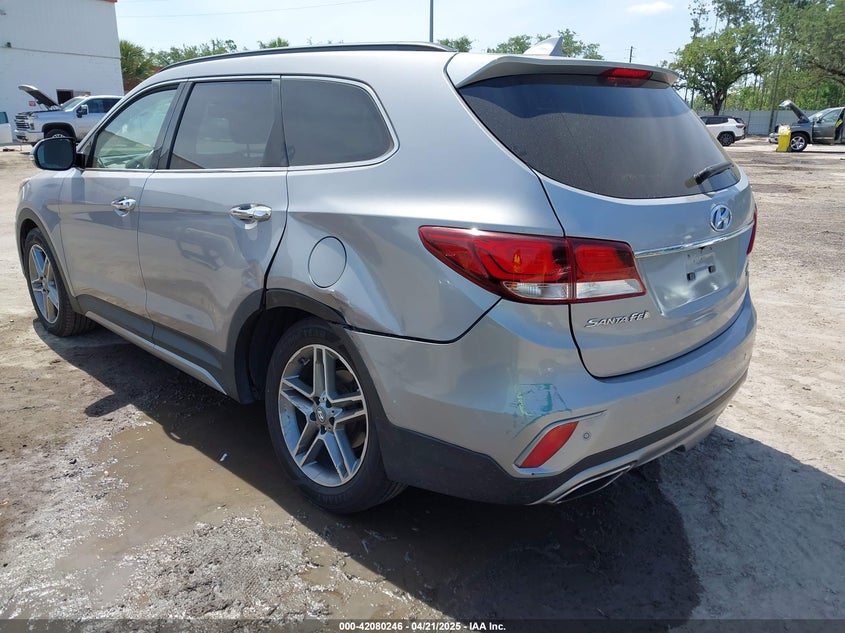 2017 HYUNDAI SANTA FE VIN: KM8SR4HF3HU186163