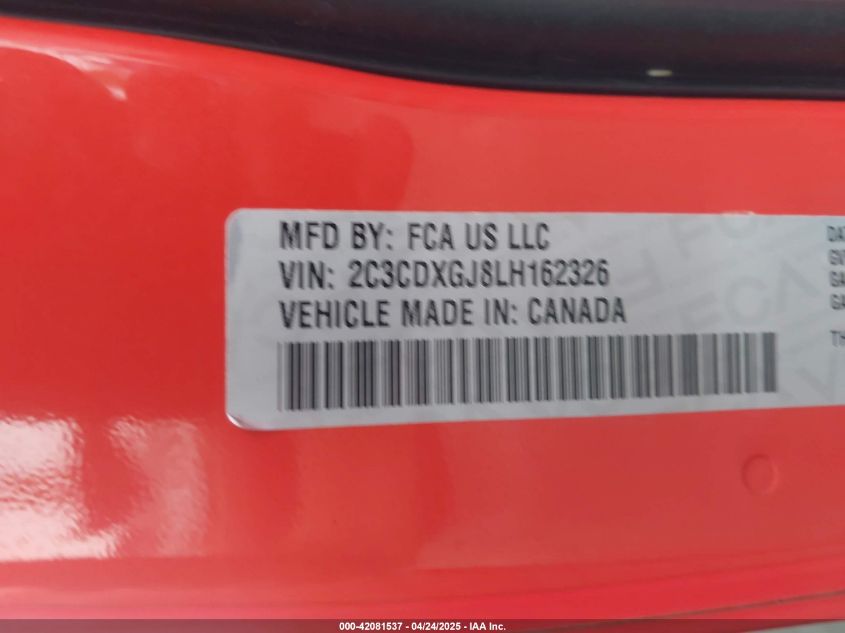 2020 Dodge Charger - 2C3CDXGJ8LH162326