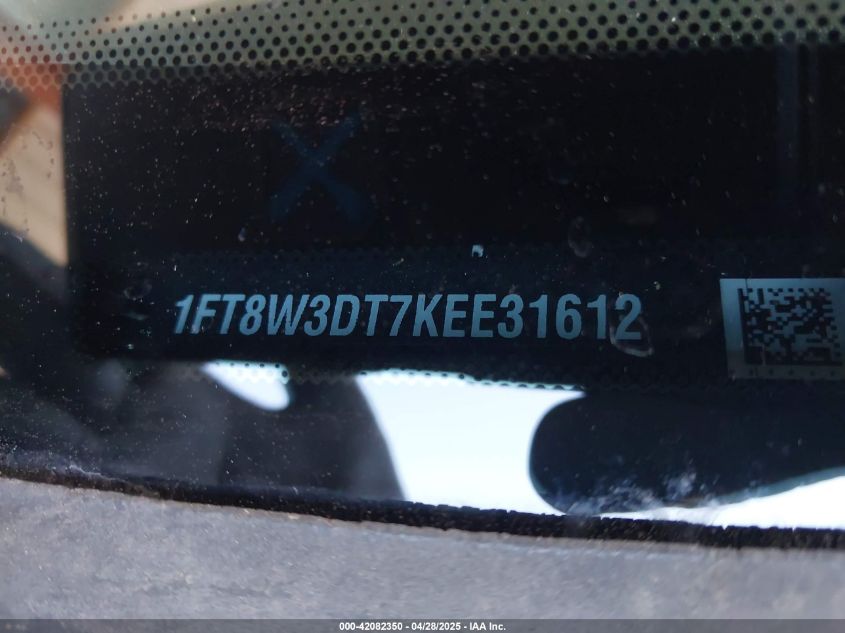 2019 Ford F-350 Lariat VIN: 1FT8W3DT7KEE31612 Lot: 42082350