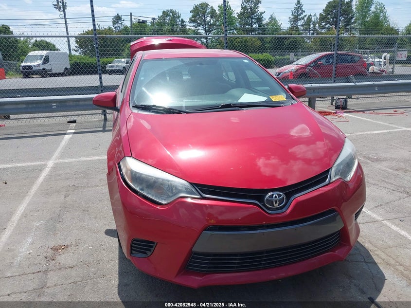 2016 TOYOTA COROLLA VIN: 2T1BURHE5GC729466