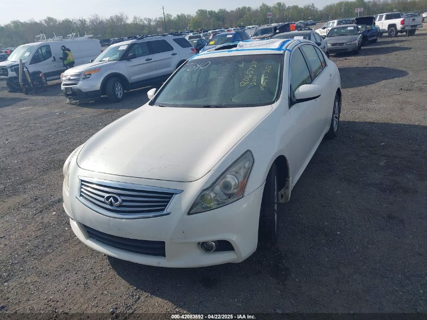 2012 Infiniti G37X VIN: JN1CV6AR1CM677640 Lot: 42083592