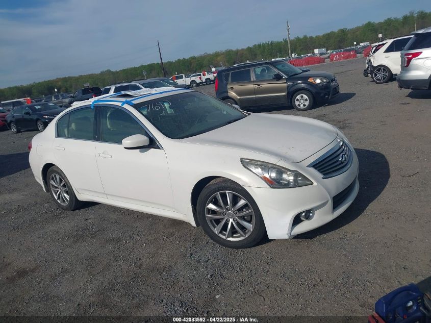 2012 Infiniti G37X VIN: JN1CV6AR1CM677640 Lot: 42083592