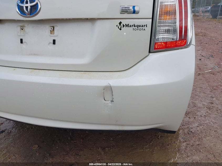 2012 TOYOTA PRIUS VIN: JTDKN3DUXC5417223