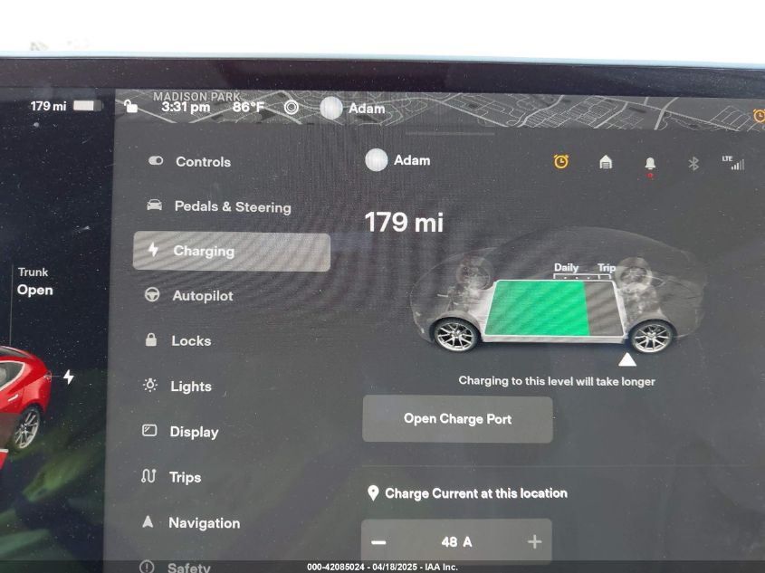 2020 Tesla Model 3 Long Range Dual Motor All-Wheel Drive VIN: 5YJ3E1EB5LF783269 Lot: 42085024