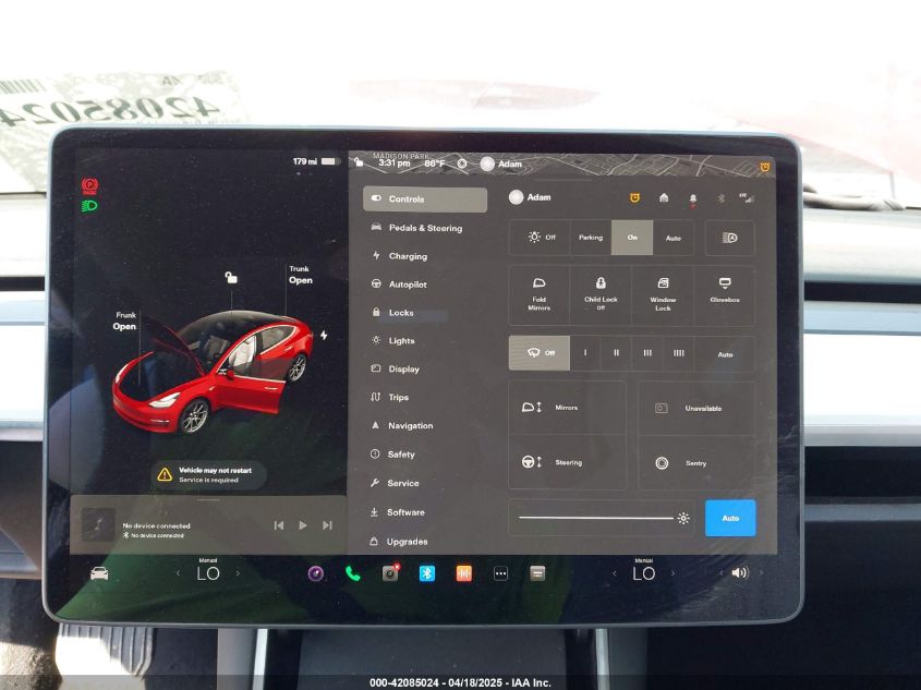 2020 Tesla Model 3 Long Range Dual Motor All-Wheel Drive VIN: 5YJ3E1EB5LF783269 Lot: 42085024