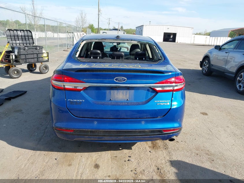 2018 FORD FUSION HYBRID VIN: 3FA6P0RU7JR273858