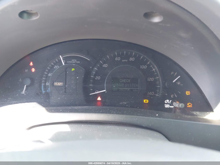 2008 TOYOTA CAMRY HYBRID VIN: 4T1BB46K08U049086