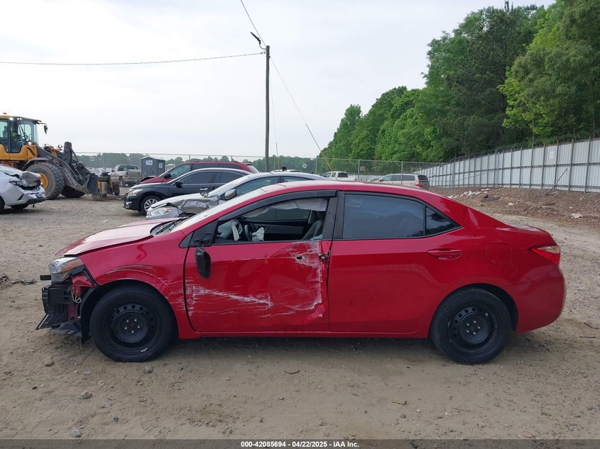 2019 TOYOTA COROLLA VIN: 2T1BURHE1KC193124