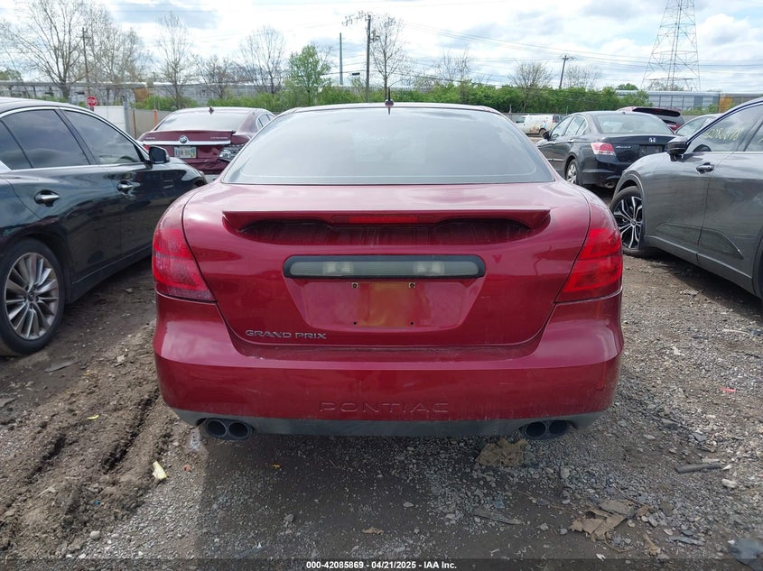 2008 Pontiac Grand Prix VIN: 2G2WP552481192010 Lot: 42085869