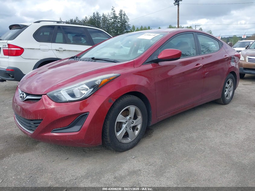 2014 HYUNDAI ELANTRA VIN: 5NPDH4AE9EH482327