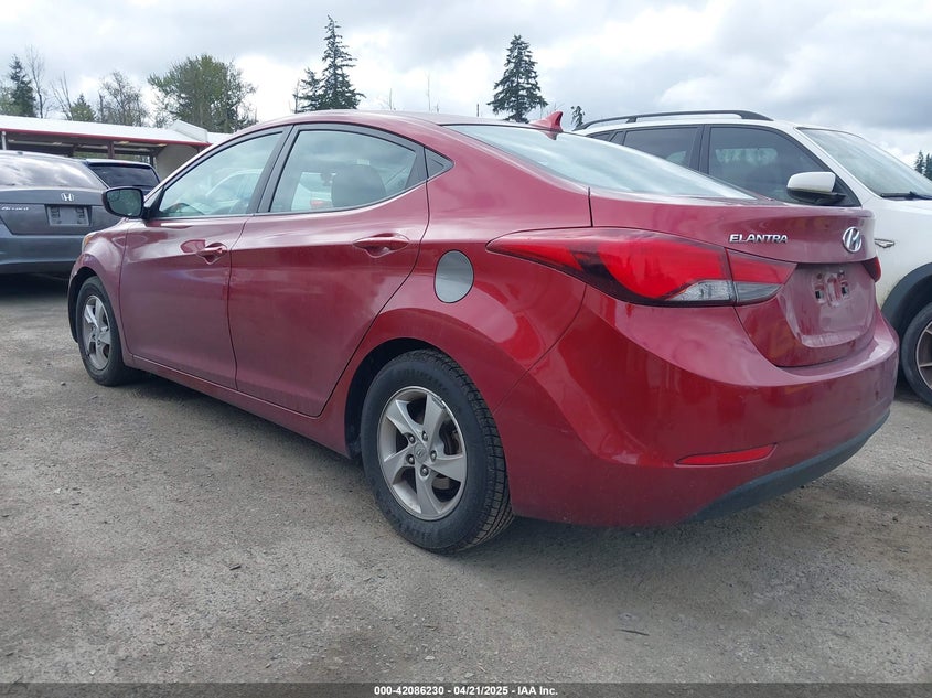 2014 HYUNDAI ELANTRA VIN: 5NPDH4AE9EH482327