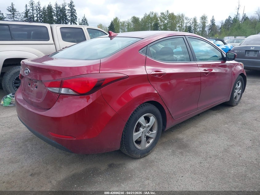 2014 HYUNDAI ELANTRA VIN: 5NPDH4AE9EH482327