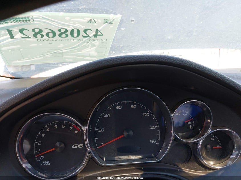 2007 PONTIAC G6 VIN: 1G2ZM577X74189999