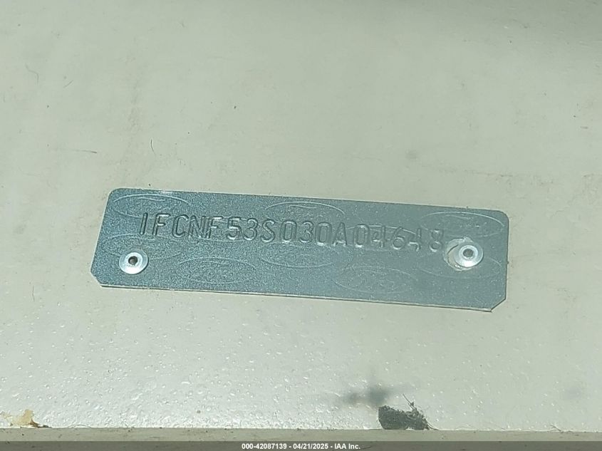 2003 Ford F550 Super Duty Stripped Chass VIN: 1FCNF53S030A04648 Lot: 42087139