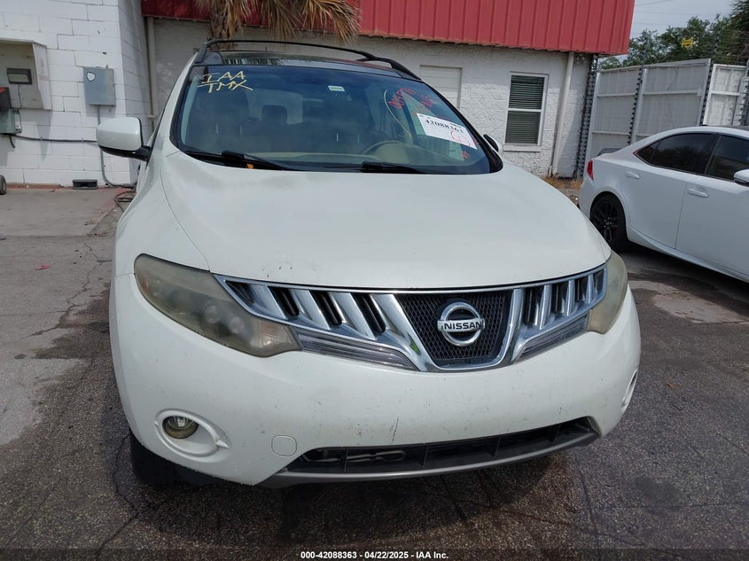 2010 NISSAN MURANO VIN: JN8AZ1MU9AW009571
