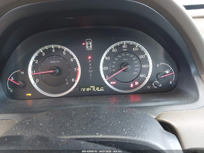 2009 HONDA ACCORD VIN: 1HGCP263X9A065534