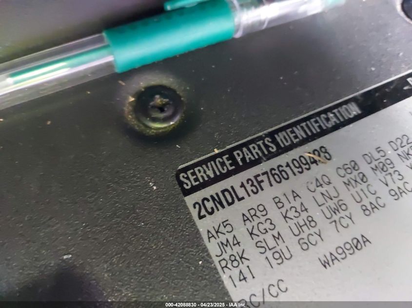 2006 Chevrolet Equinox Ls VIN: 2CNDL13F766188428 Lot: 42088830