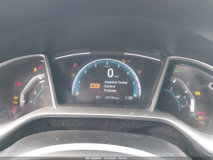 2019 HONDA CIVIC VIN: 2HGFC3B38KH350261