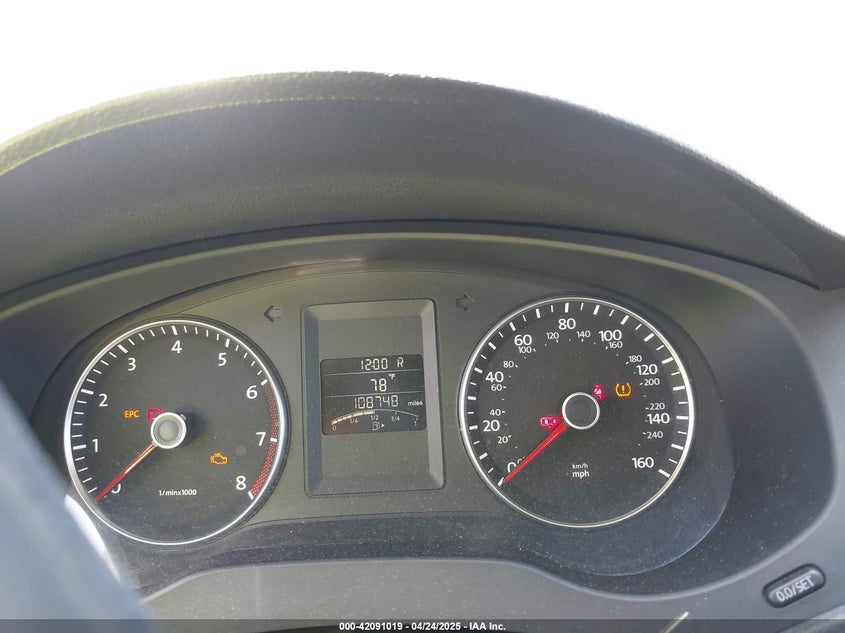 2012 VOLKSWAGEN JETTA VIN: 3VWDP7AJ2CM351066