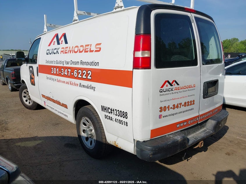 2012 CHEVROLET EXPRESS 1500 VIN: 1GCSGAFX4C1125659