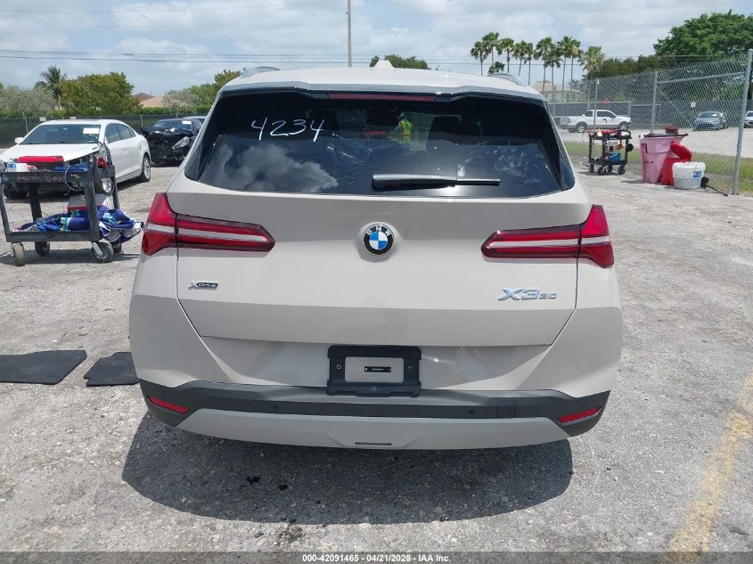 2025 BMW X3 - 5UX53GP04S9Z74234
